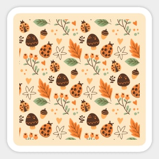 Fall / Autumn pattern Sticker